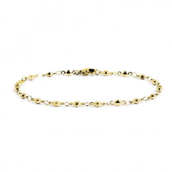 BRACCIALE MARLU' DONNA ORO CATENA CON SFERE