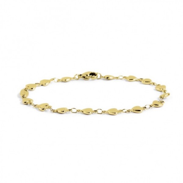BRACCIALE MARLU' DONNA ORO CATENA CUORI