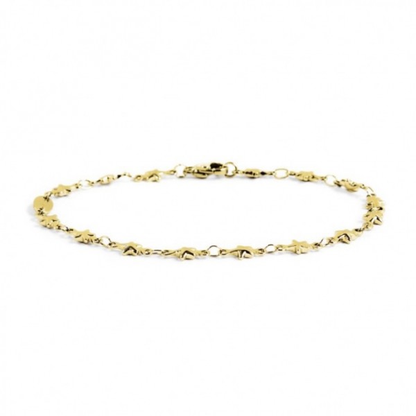 BRACCIALE MARLU' DONNA ORO CATENA STELLE