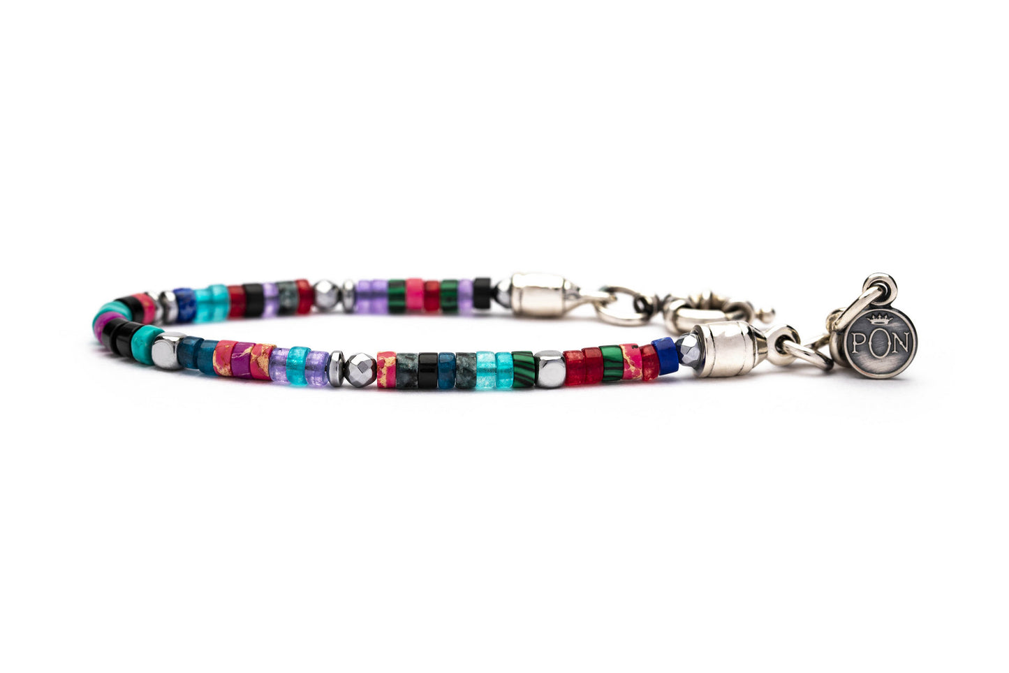 Bracciale Portonovo donna pietre naturali rosa onice