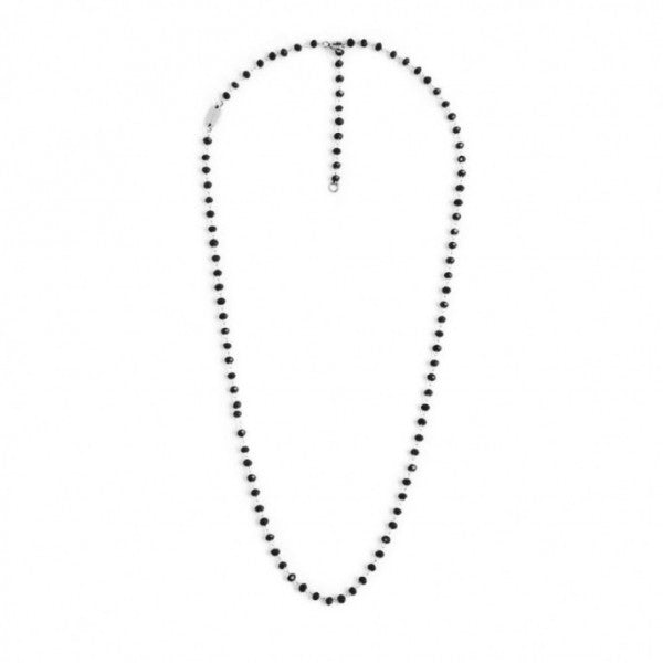 Collana Marlù Donna Cristalli Neri 3MM