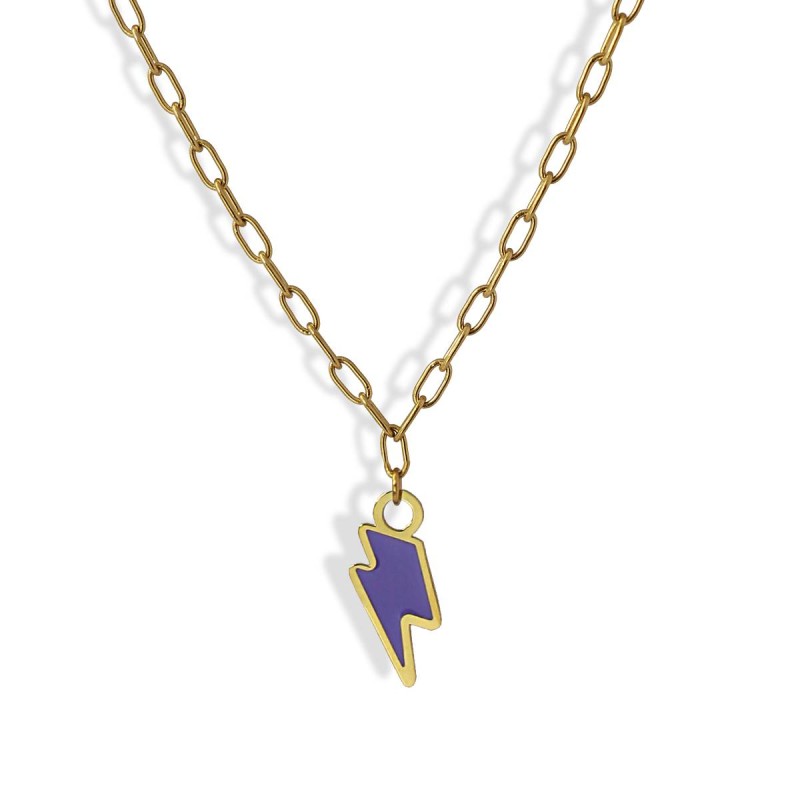 Collana Donna Anartxy Enamel Fulmine