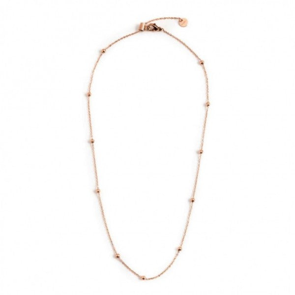Collana Marlù Donna PVD ROSE CON SFERE