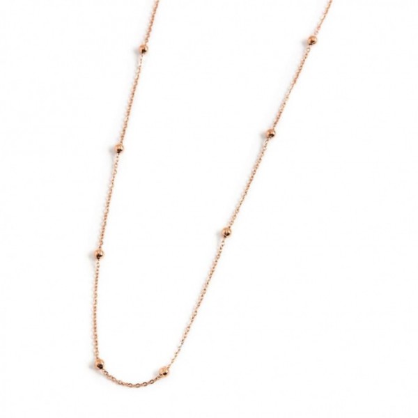 Collana Marlù Donna PVD ROSE CON SFERE