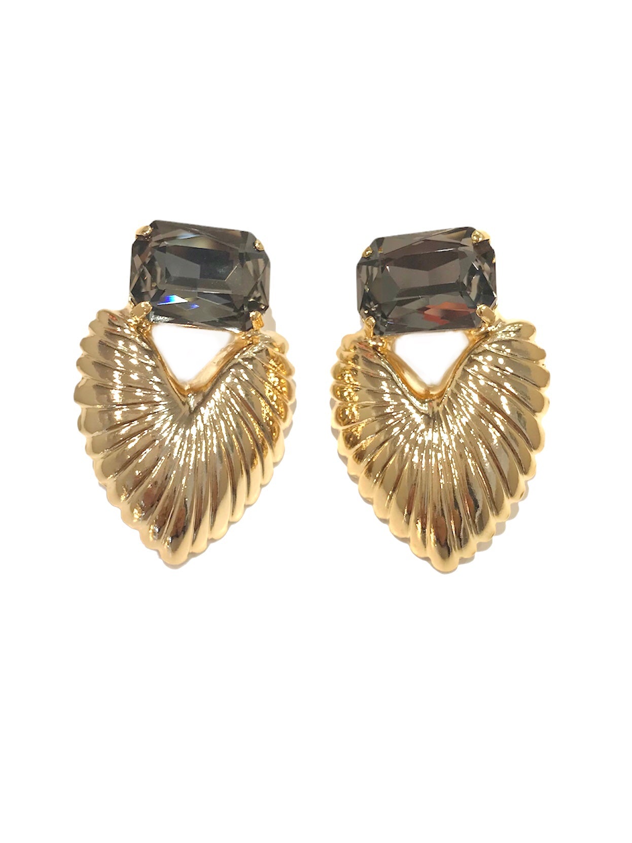 Orecchini Diamond Accessori Wings Fumè