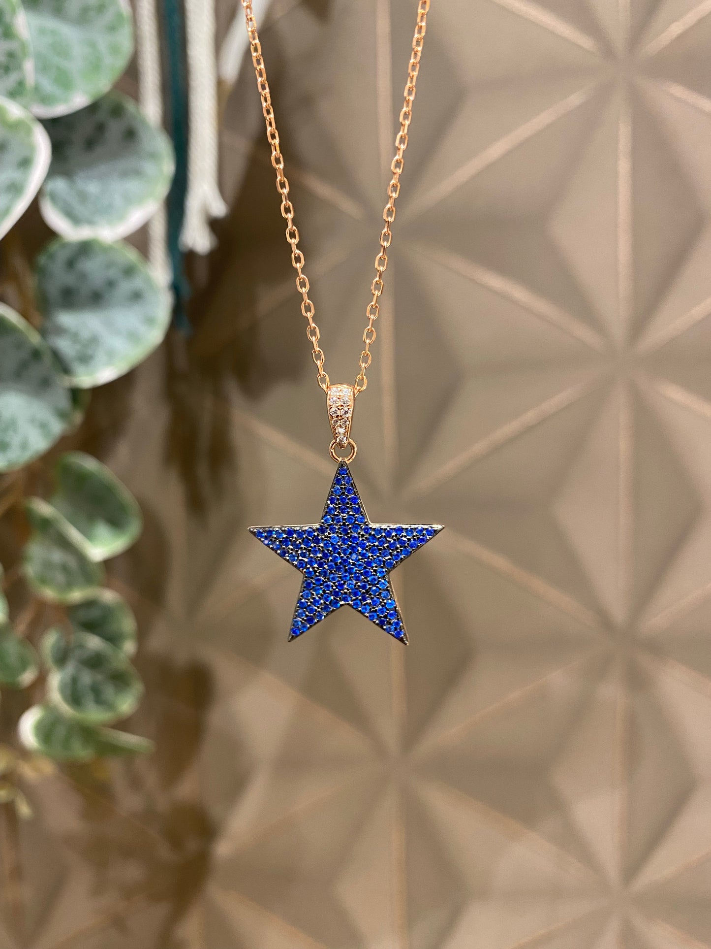 Collana Rocce stella blu