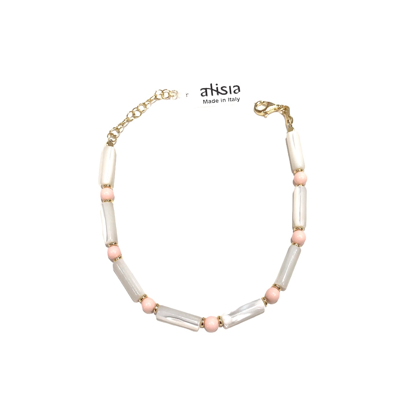 Bracciale donna Alisia Madreperla e pietre Rosa
