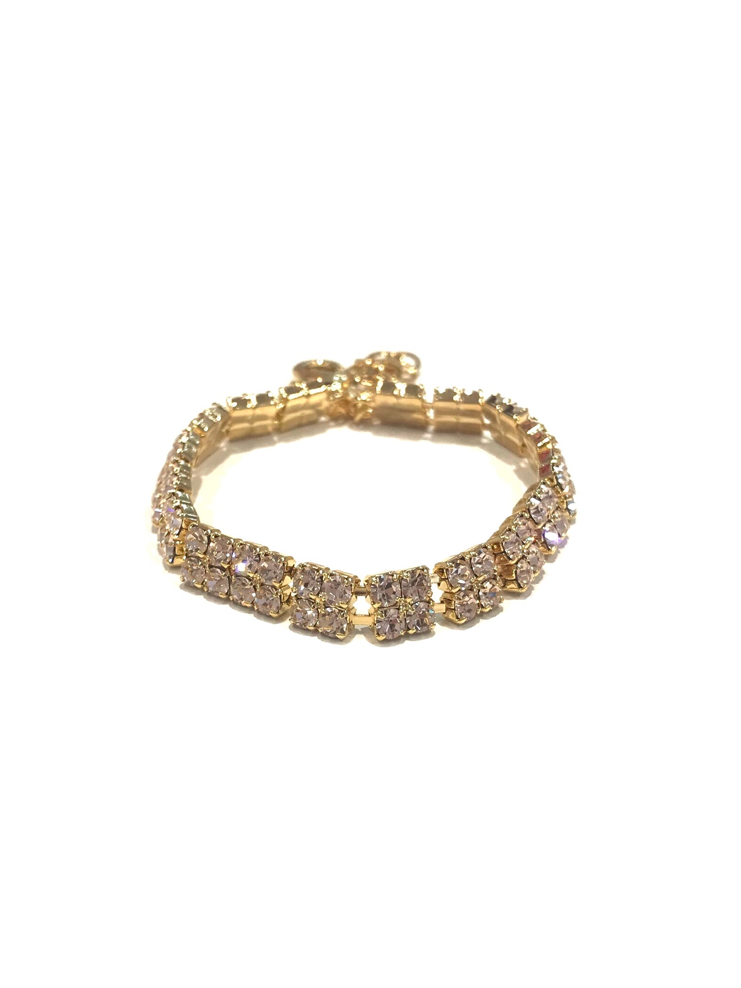 Bracciale donna Diamond Accessori Strass Scacchi Gold