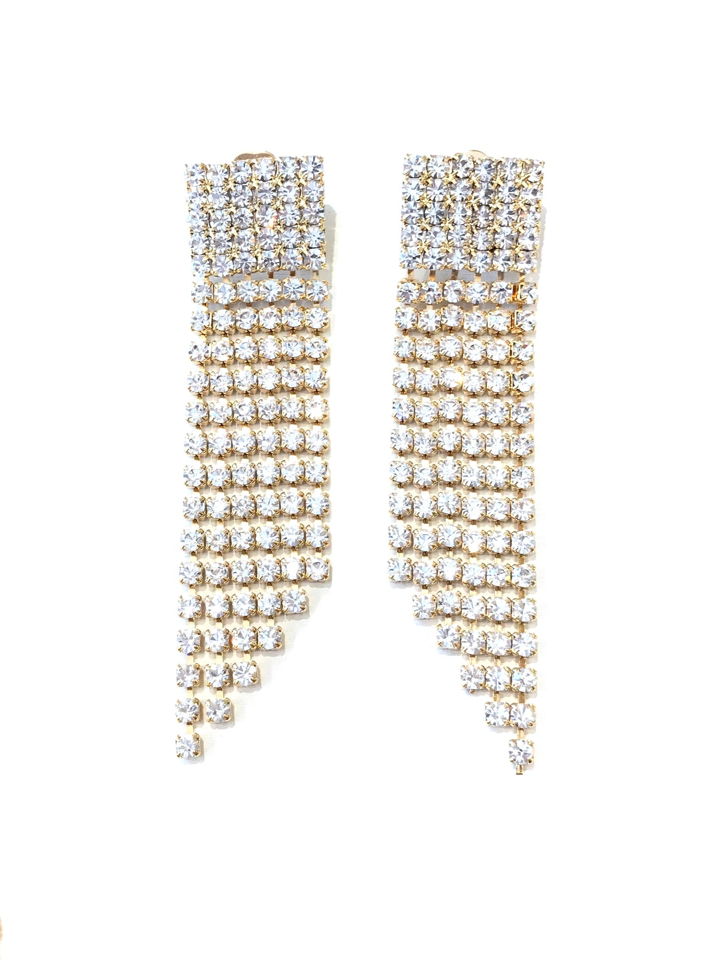 Orecchini donna Diamond Accessori Climb Short con Strass Crystal