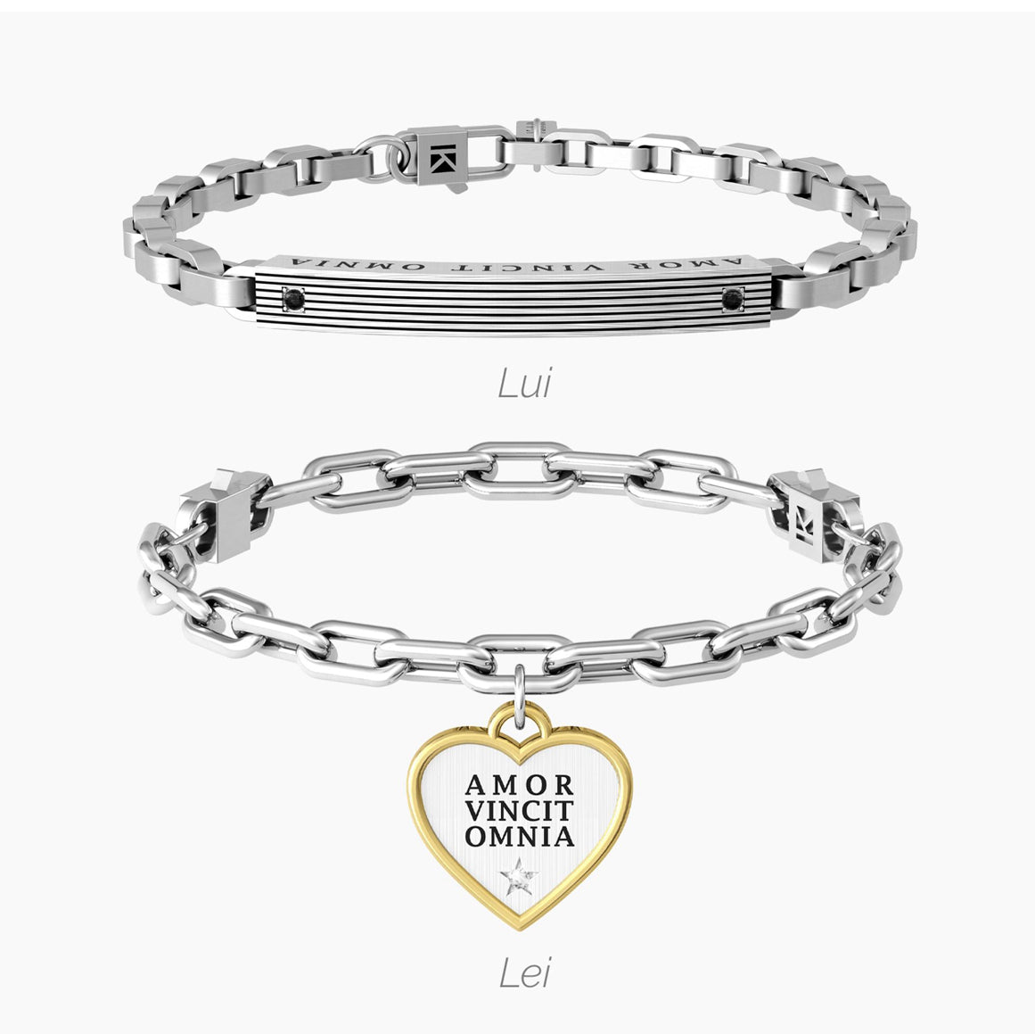 Coppia di bracciali Kidult LUI & LEI | L’AMORE VINCE TUTTO