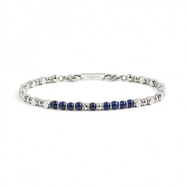 Bracciale Marlù uomo pietre ematite lapis blu