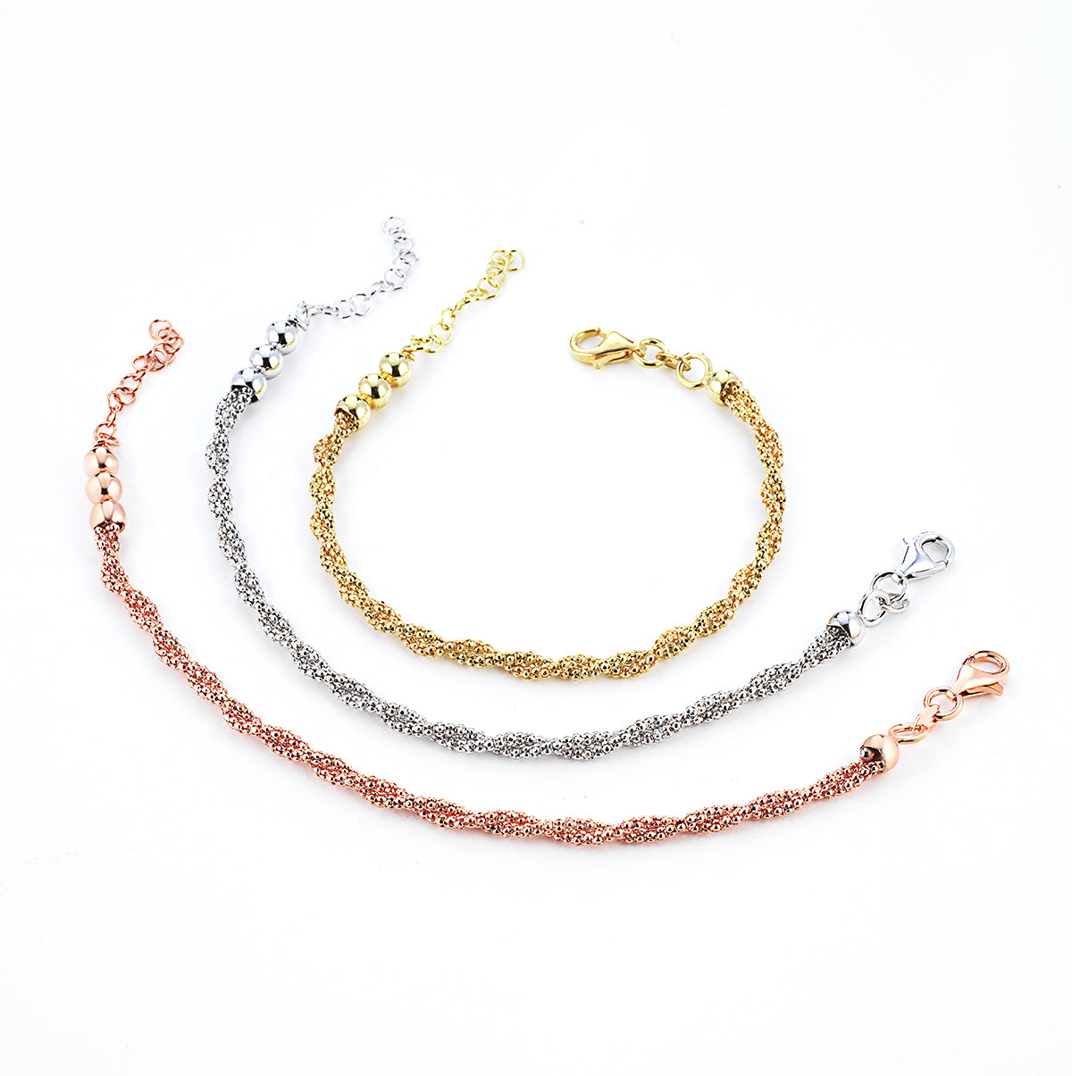 Bracciale Marcello Pane Petite boules intrecciato