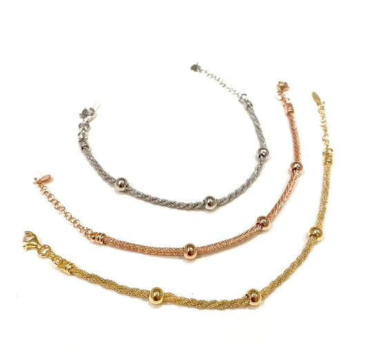 Bracciale Marcello Pane Petite boules intreccio