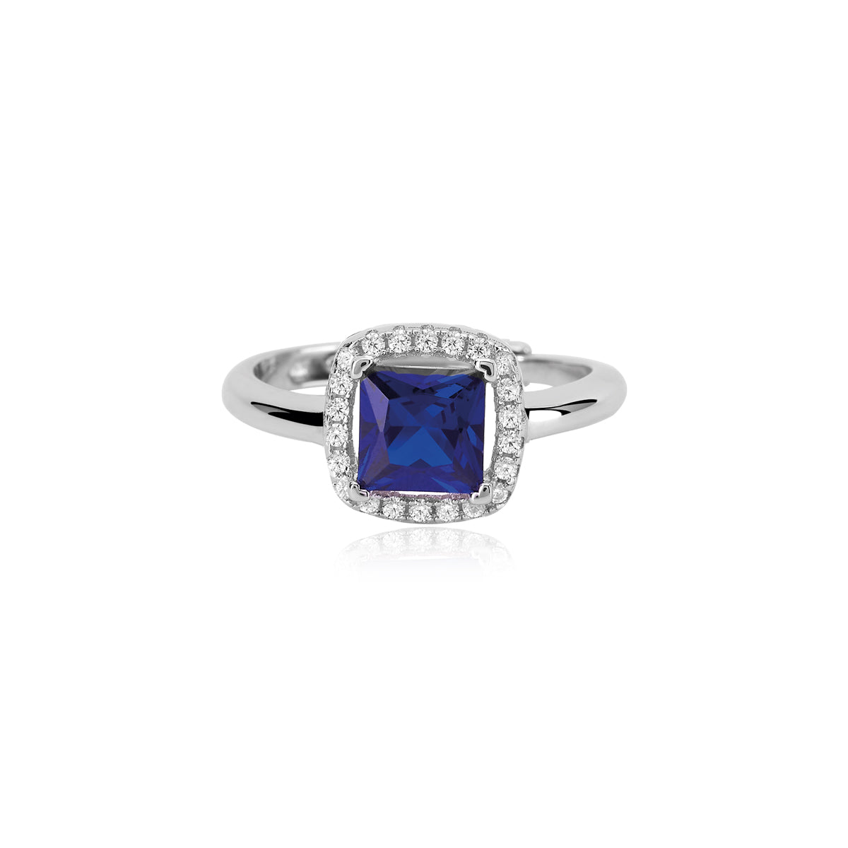 ANELLO MABINA CON ZAFFIRO SINTETICO
