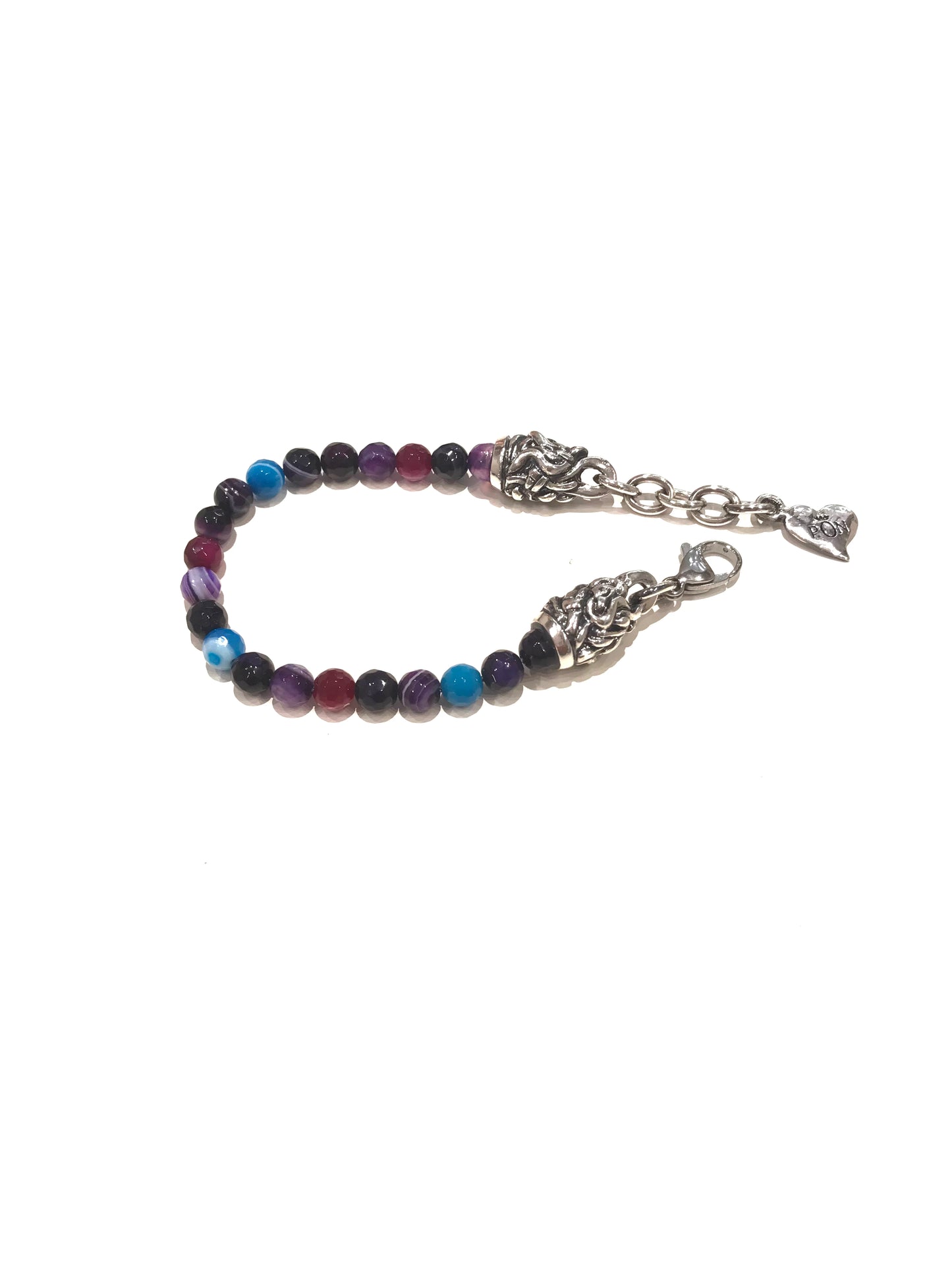Bracciale Portonovo Pietre Agata Striate
