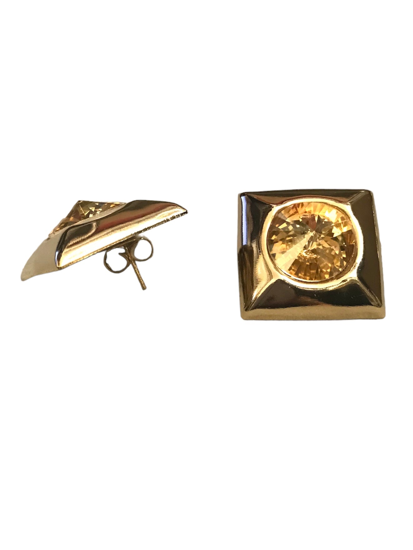 Orecchini Diamond Accessori bottoni champagne