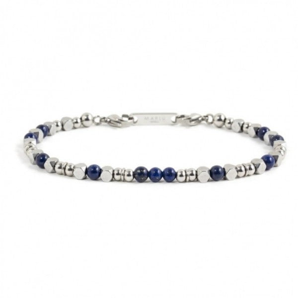 Bracciale Marlù uomo pietre lapis blu ed ematite