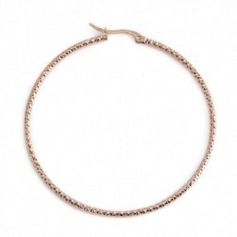 MONO ORECCHINO MARLÙ CERCHIO PVD ORO MARTELLATO DIAMETRO 6CM