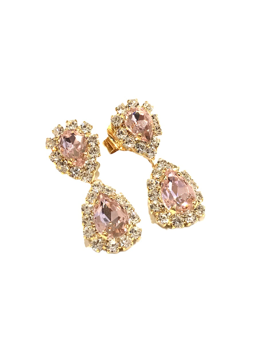 Orecchini Diamond Accessori Drop rosa