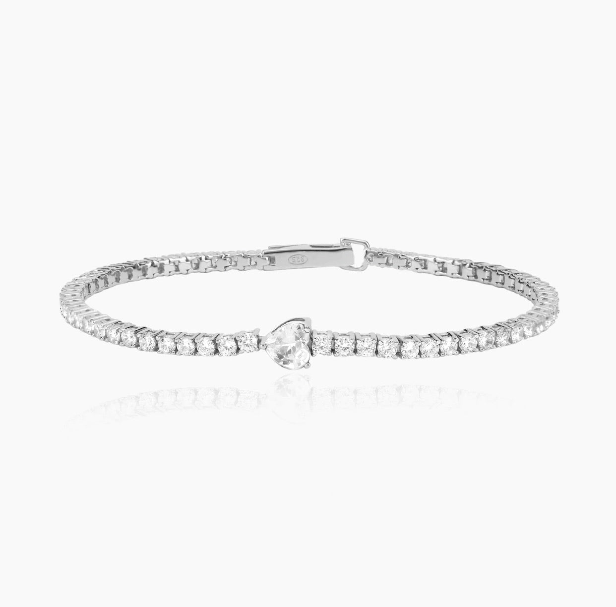 Bracciale Mabina tennis con cuore