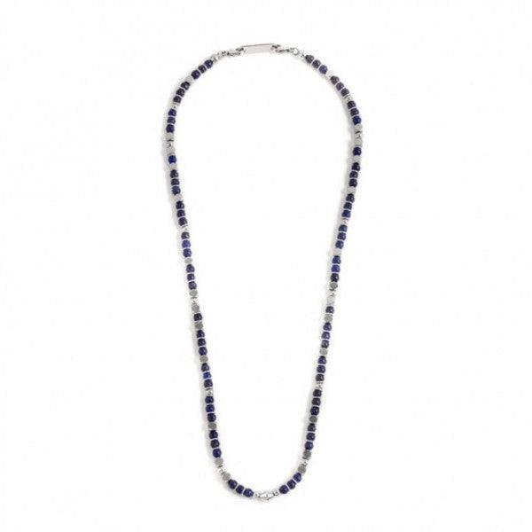 Collana Marlù uomo sfere blu