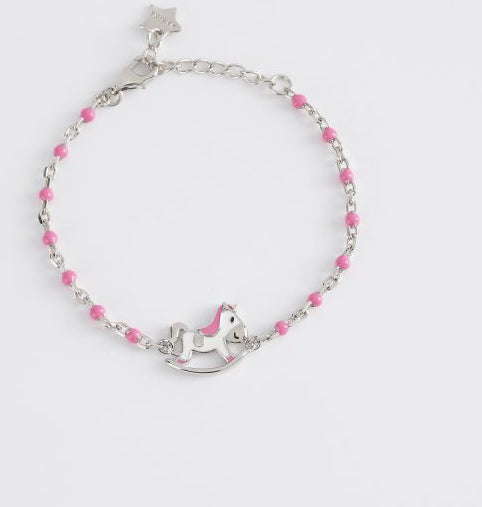Bracciale bambina Mabina Junior con cavallo a dondolo