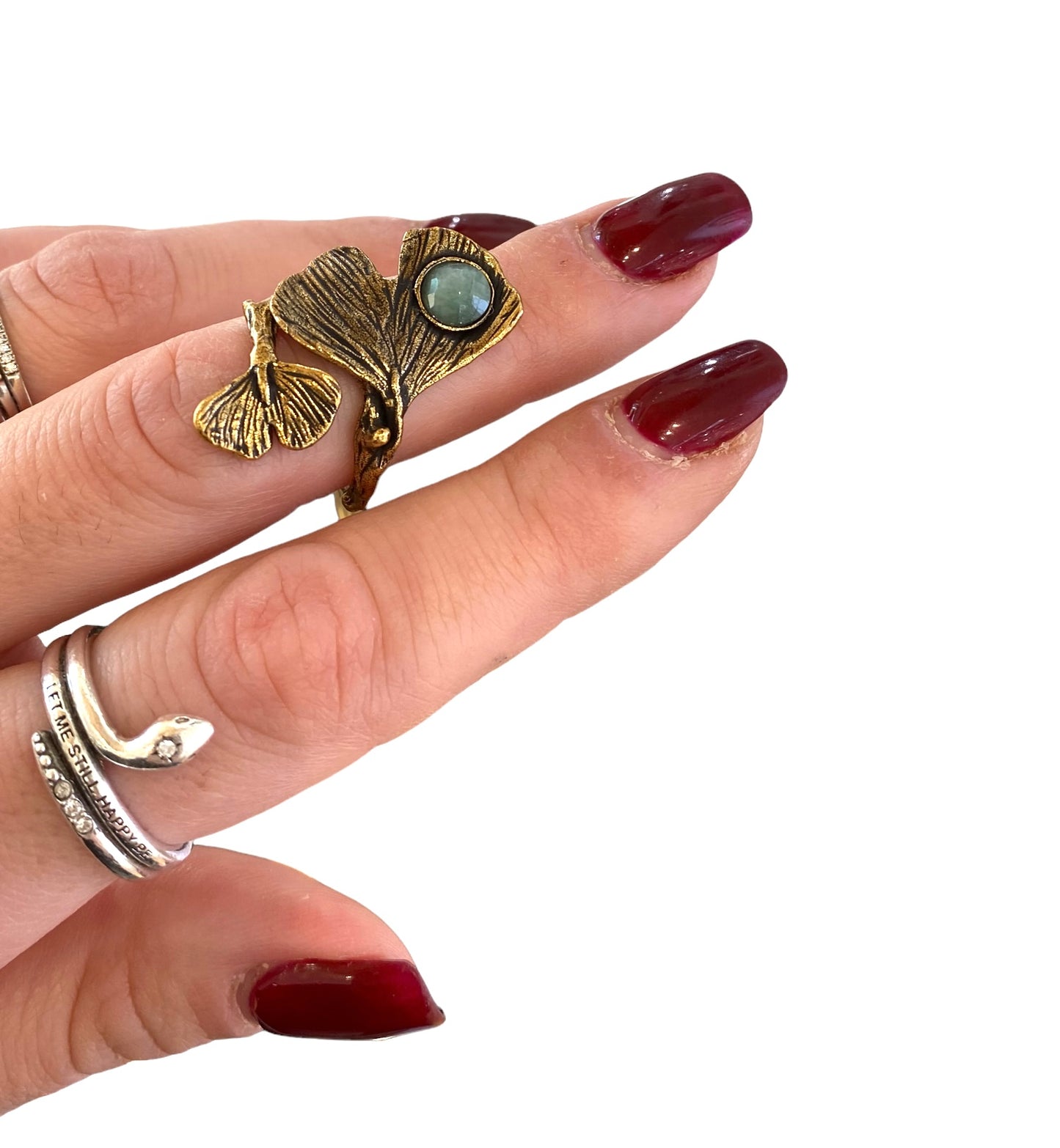 Anello Alcozer donna Ginko e Smeraldo