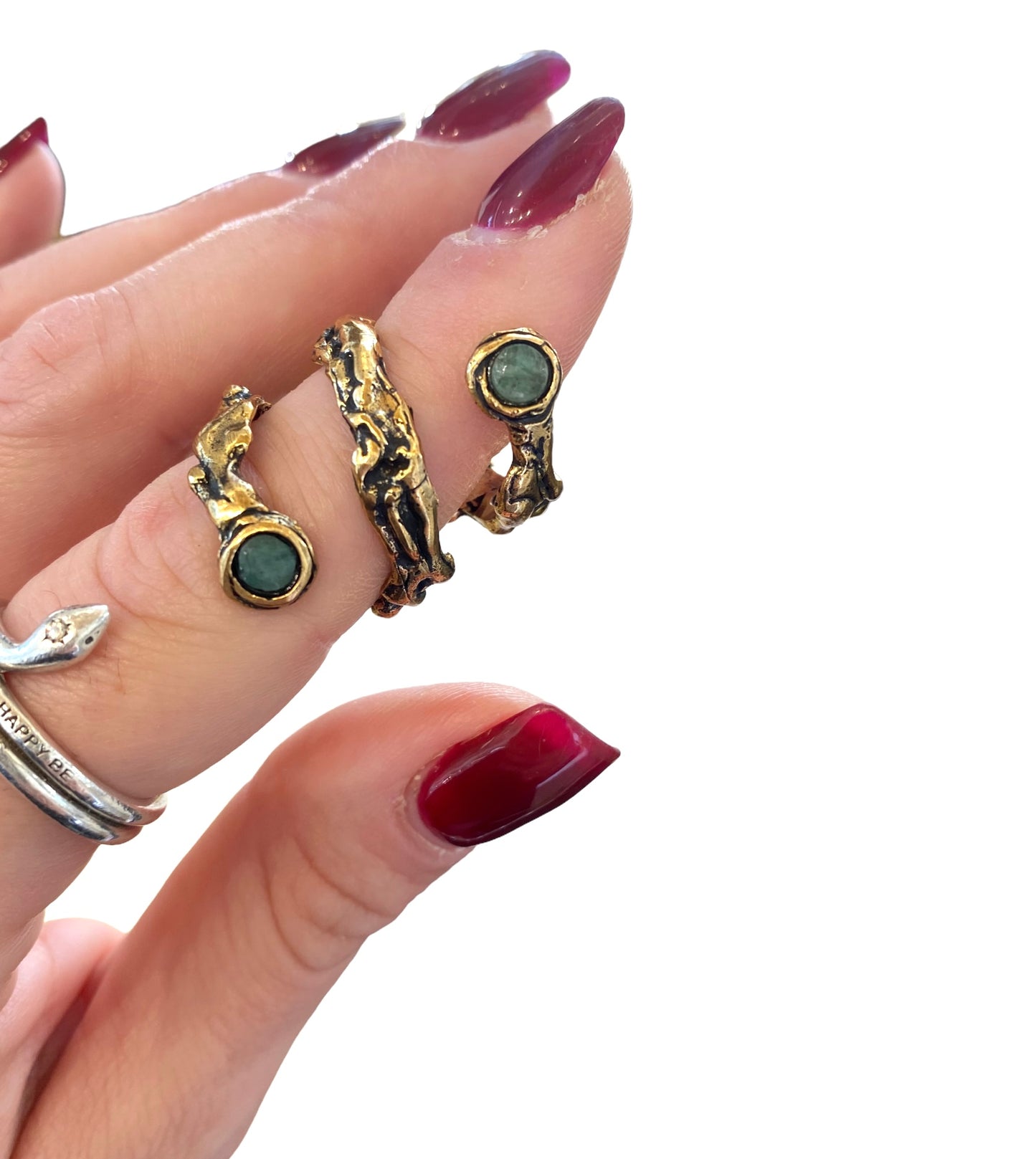 Anello Alcozer donna Spirale con Smeraldi