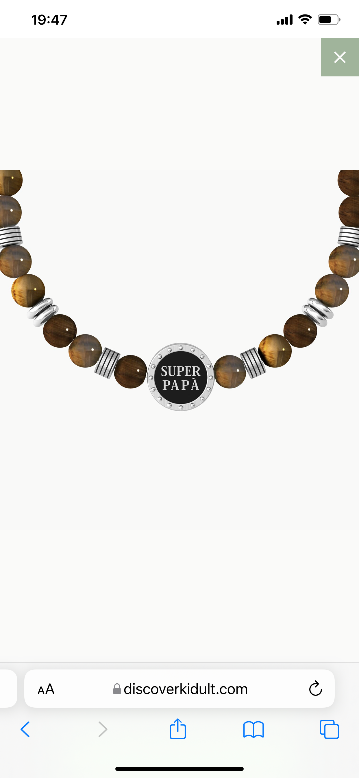 Bracciale Kidult uomo ‘super papà’