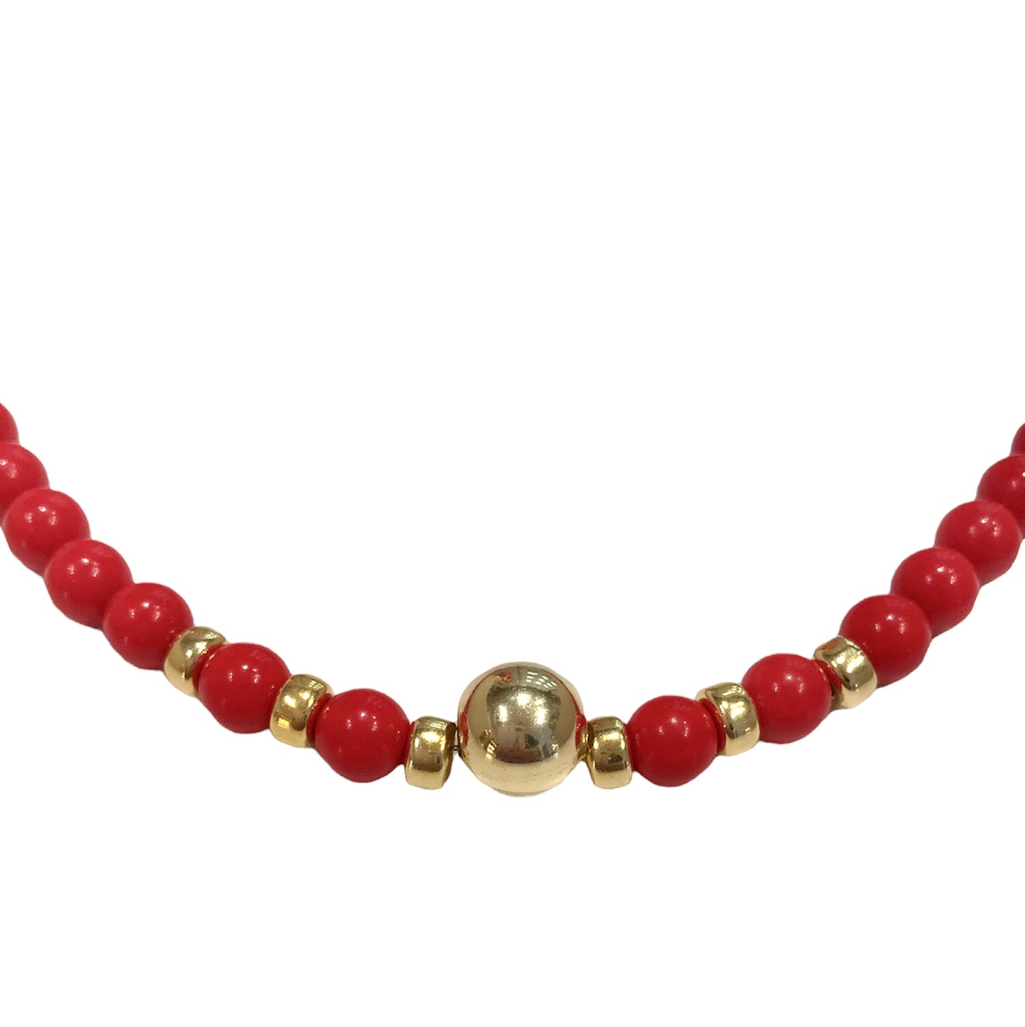 Collana donna Alisia pietre grandi corallo