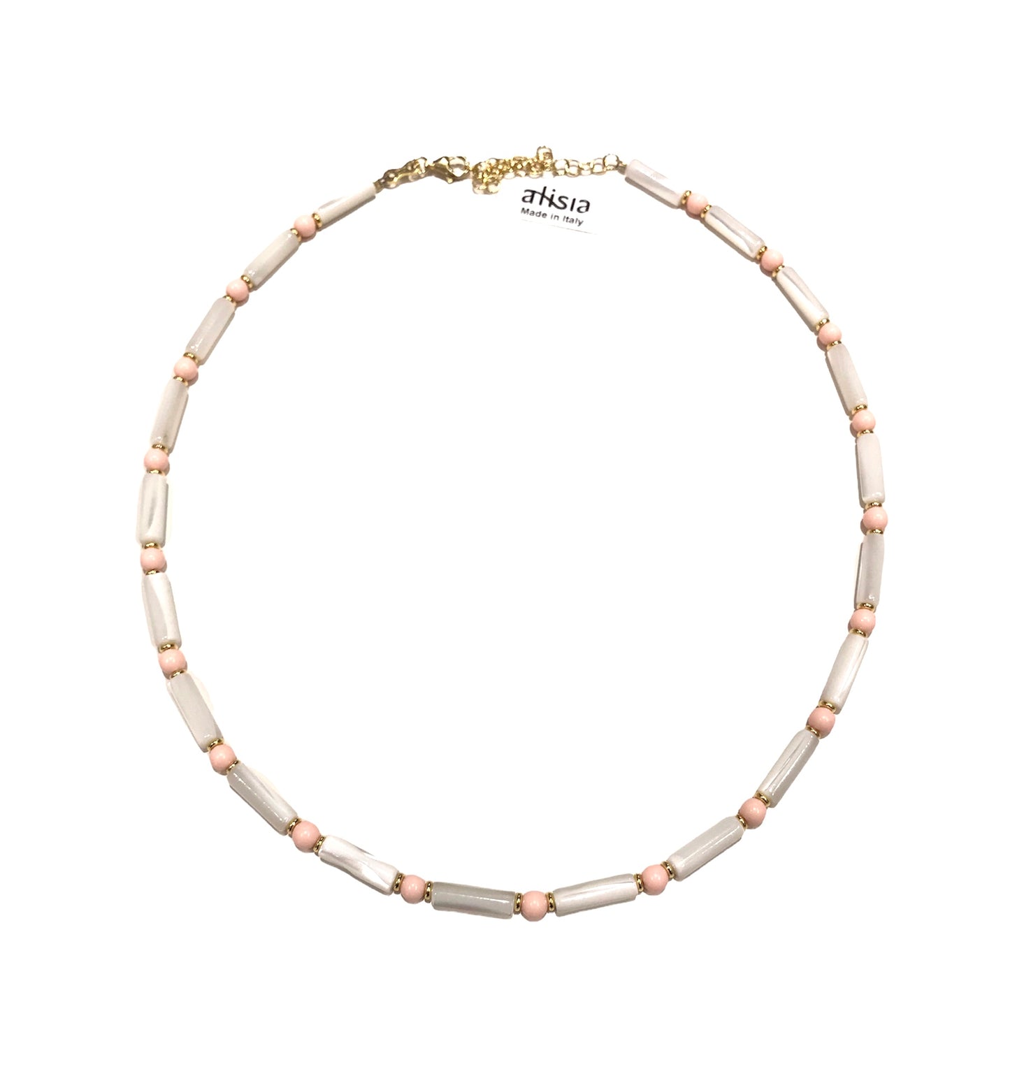 Collana donna Alisia tubi Madreperla