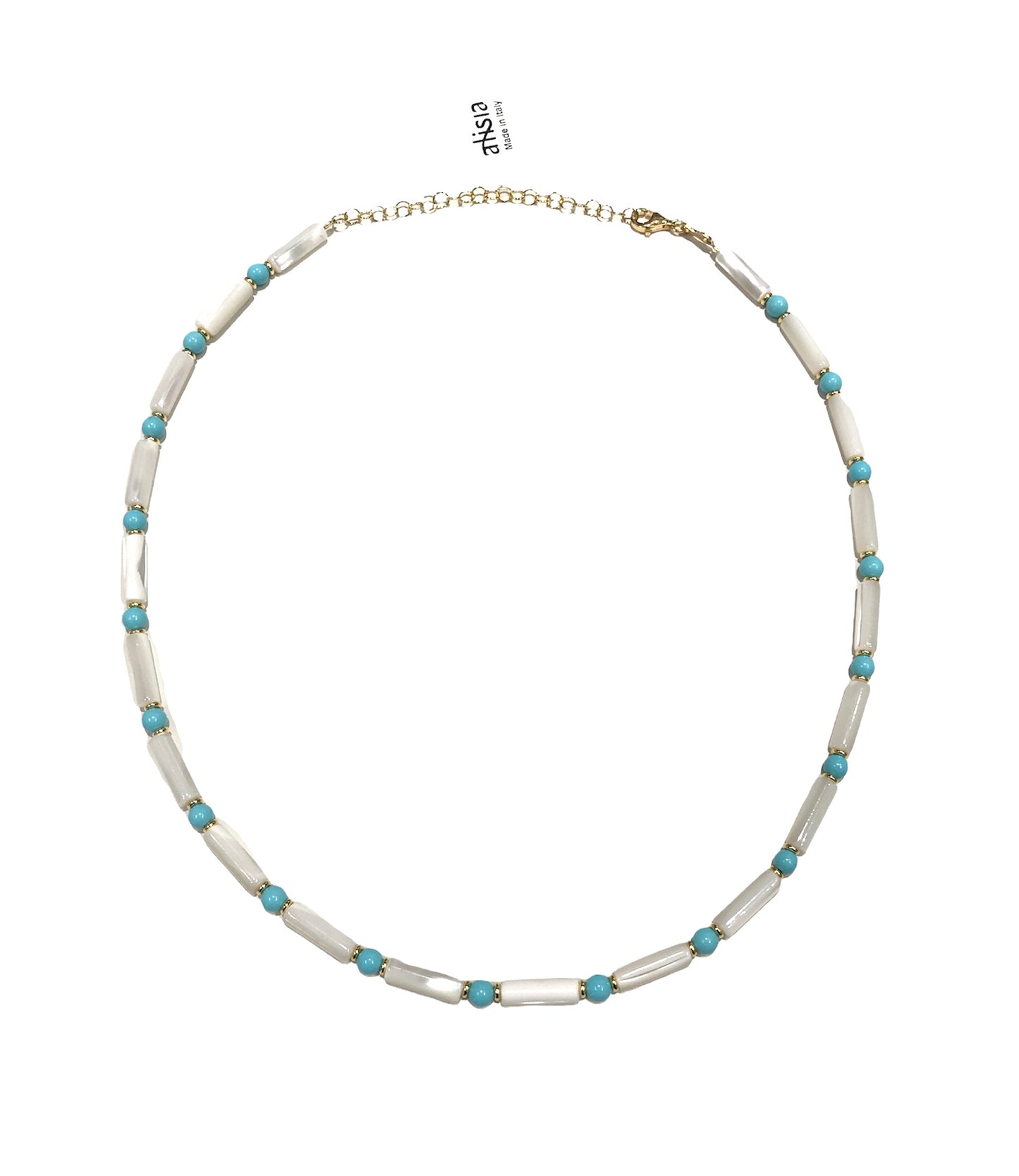 Collana donna Alisia tubi Madreperla