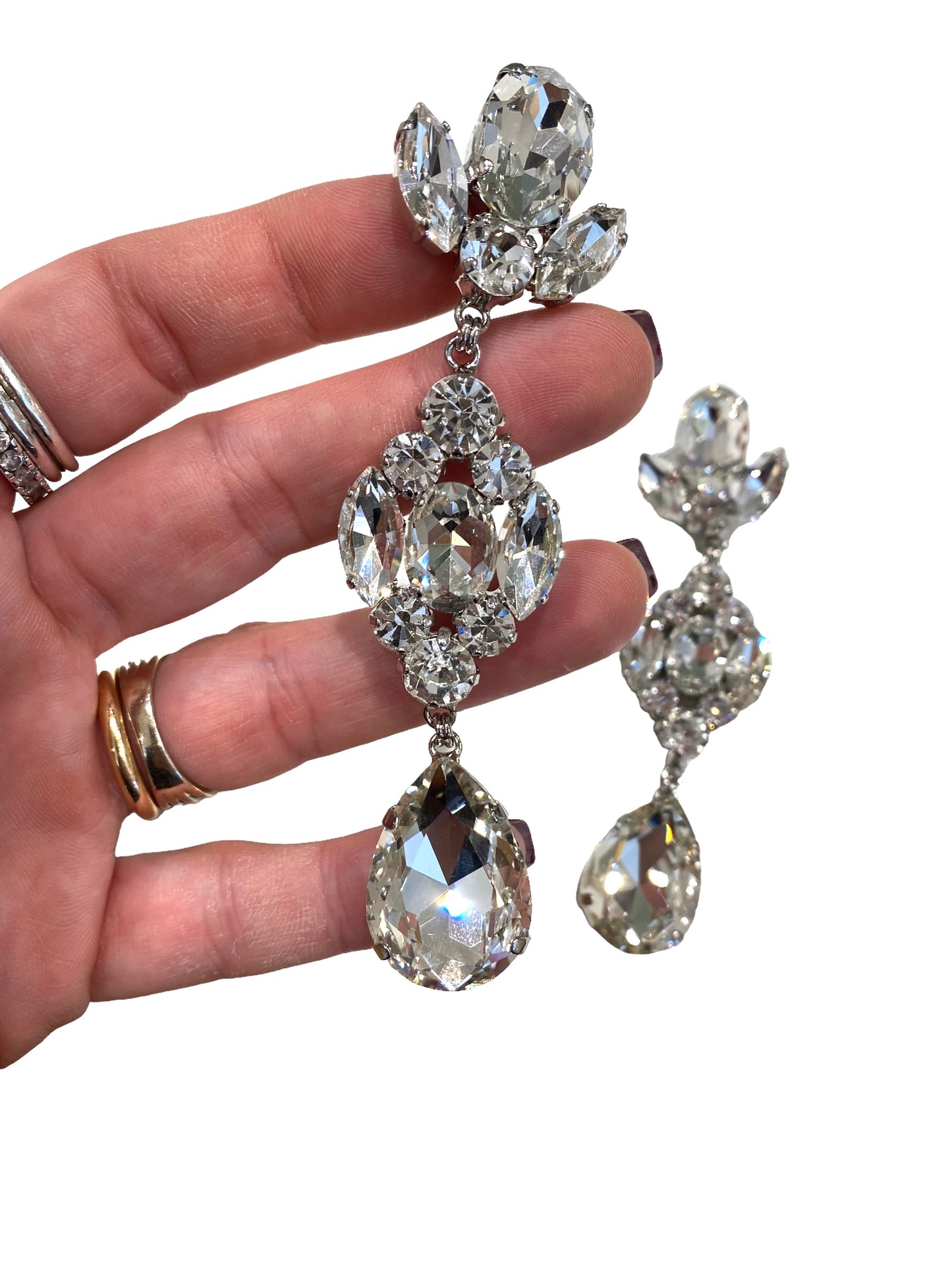 Orecchini Diamond Accessori flower crystal