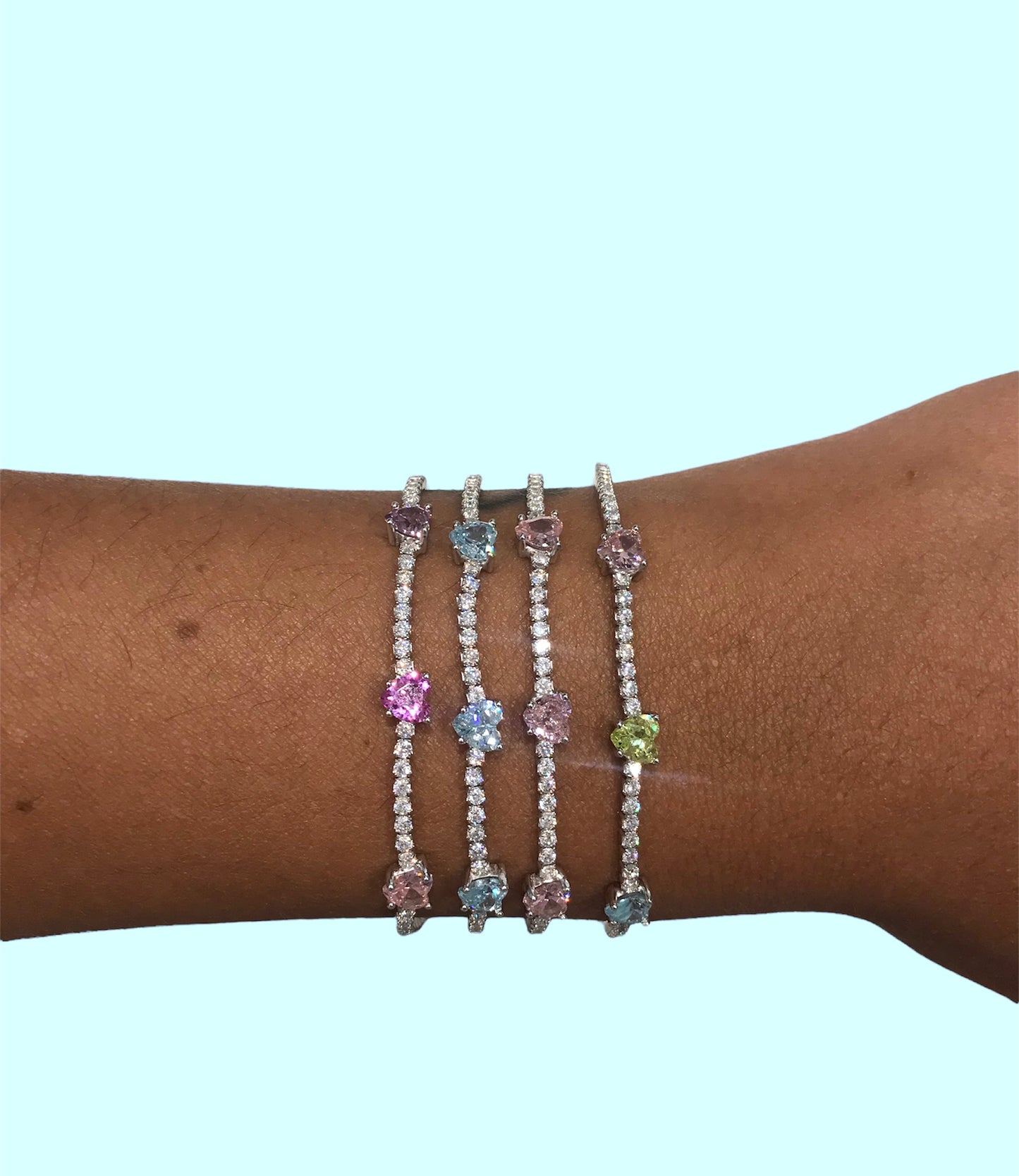 Bracciale Rocce Donna Tennis Cuori