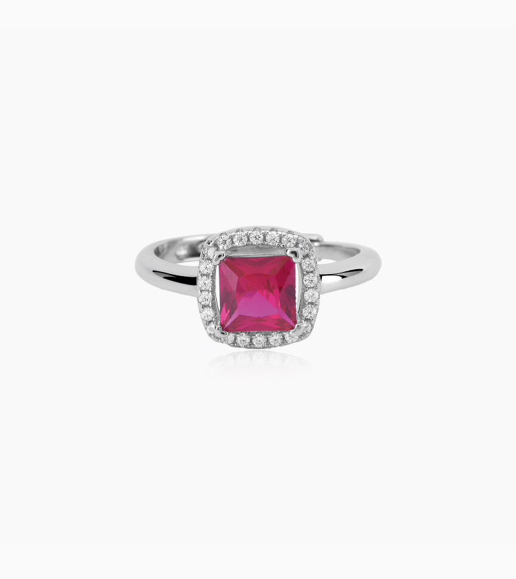 ANELLO MABINA CON RUBINO SINTETICO