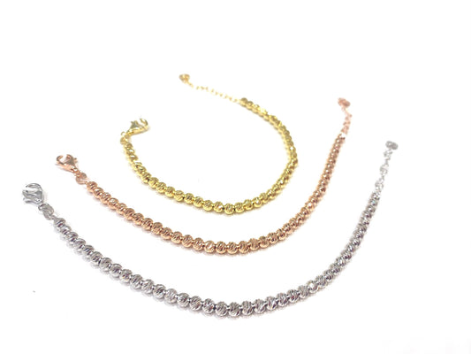 Bracciale Marcello Pane Petite boules medio sfaccettato