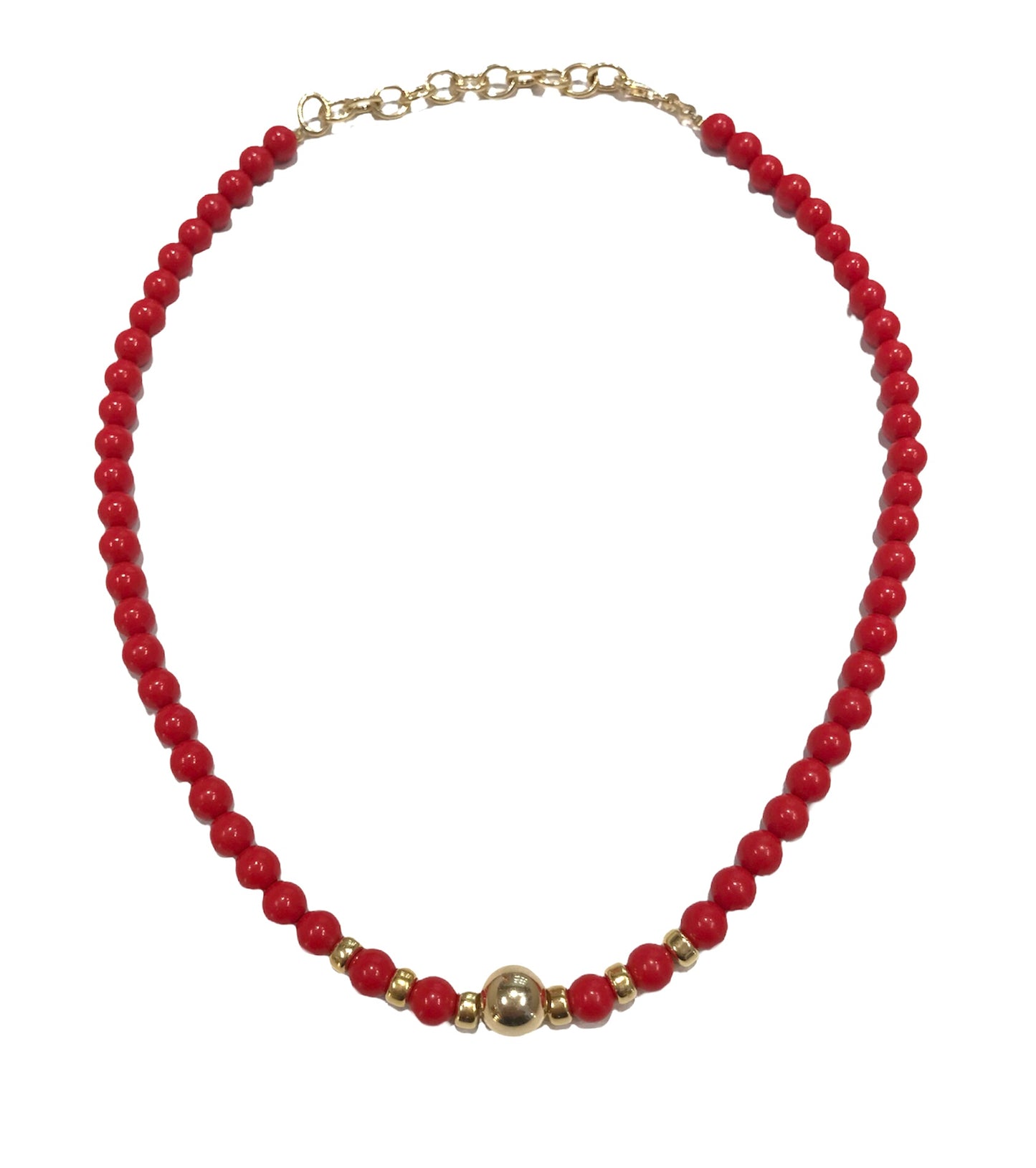 Collana donna Alisia pietre grandi corallo