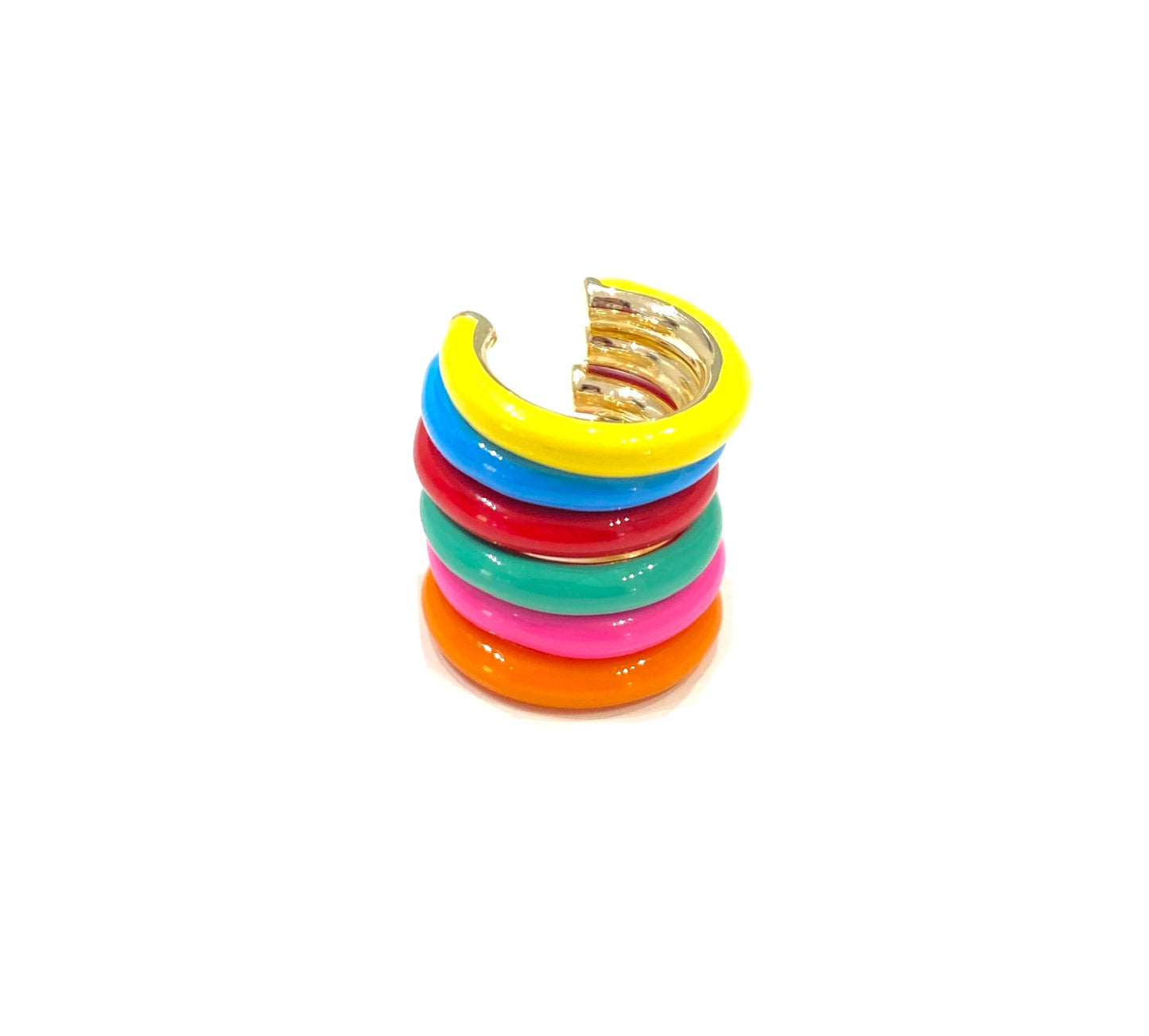 Orecchino singolo Rocce modello earcuff smaltato