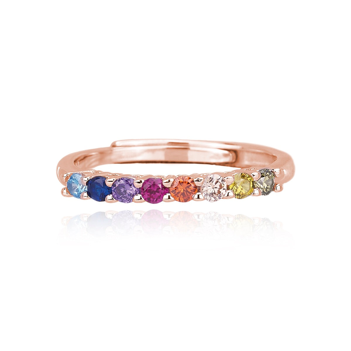 Anello Mabina Veretta multicolor mezzo giro
