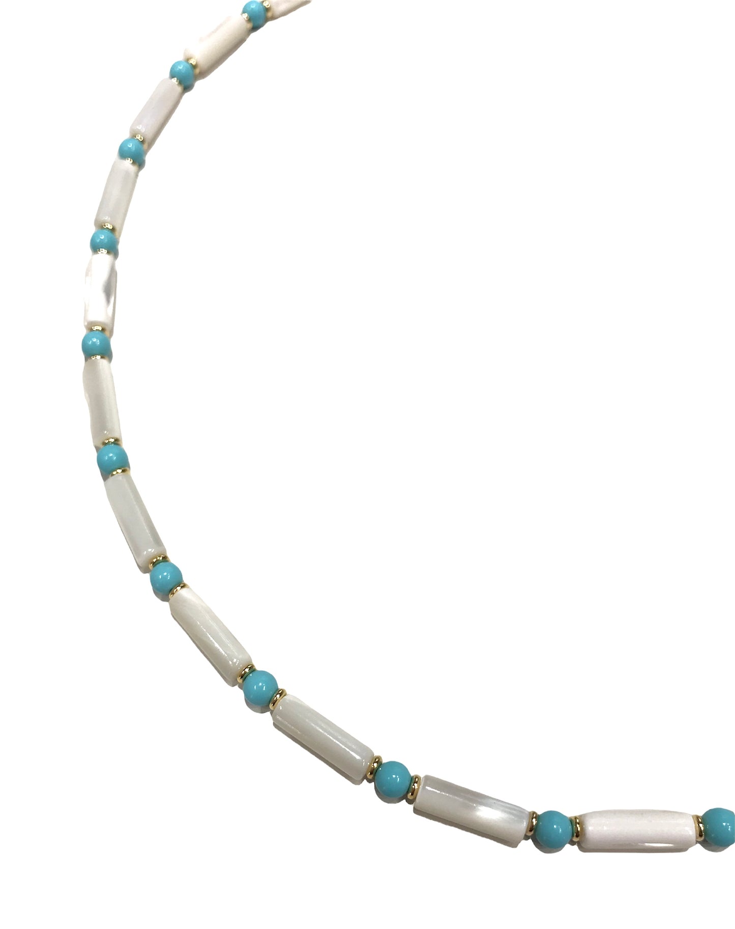Collana donna Alisia tubi Madreperla