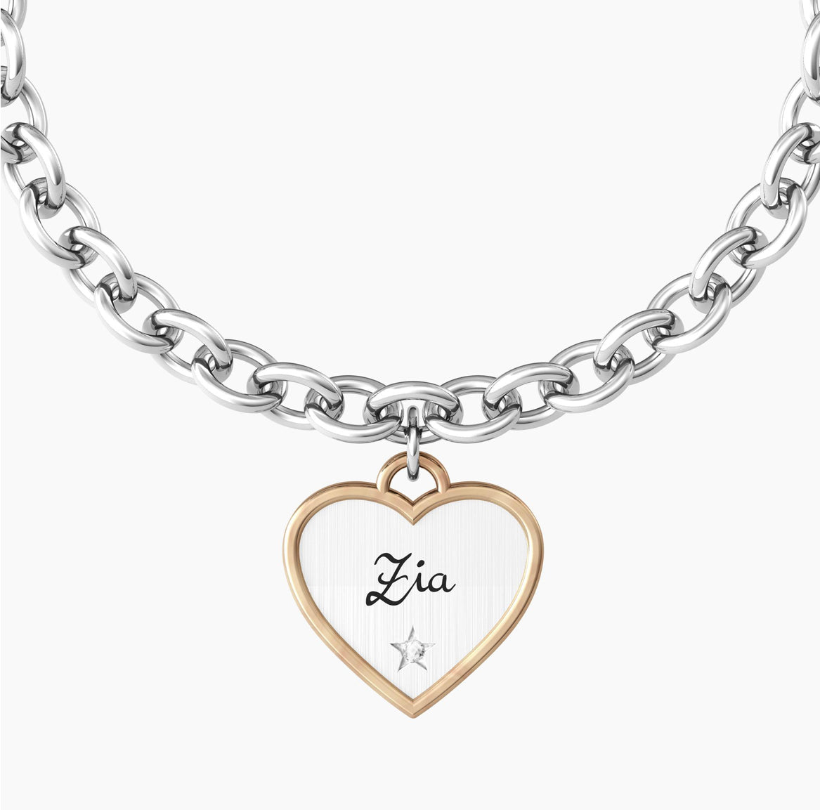 Bracciale donna kidult CUORE | ZIA TI VOGLIO BENE