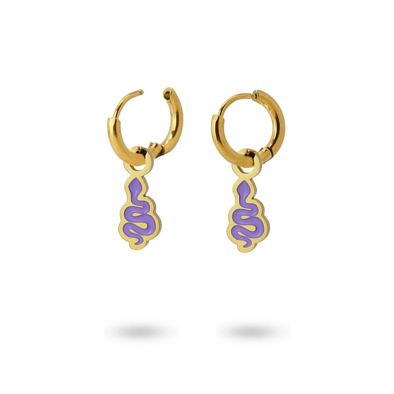 Orecchini Donna Anartxy Enamel Serpente