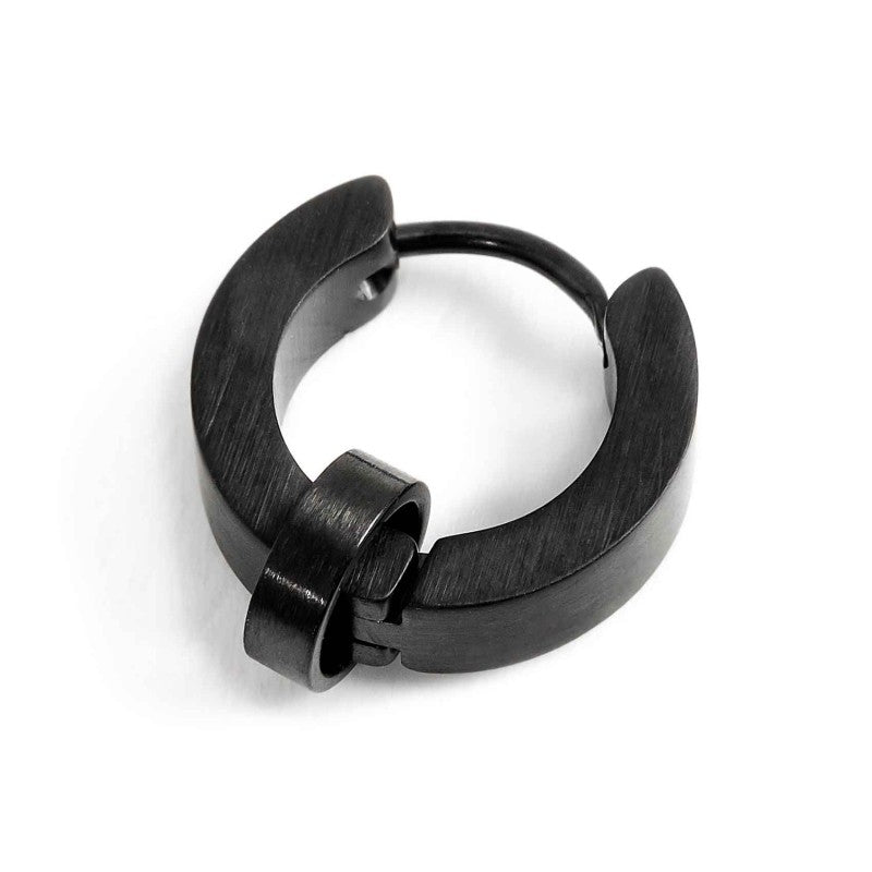 Mono orecchino Marlù uomo cerchio 14mm satinato