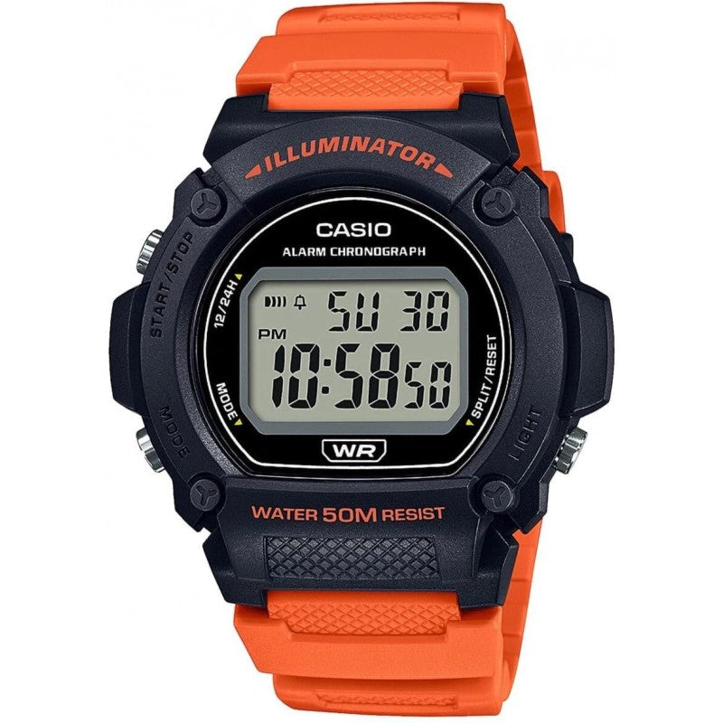 Casio Orologio Digitale in silicone Arancione