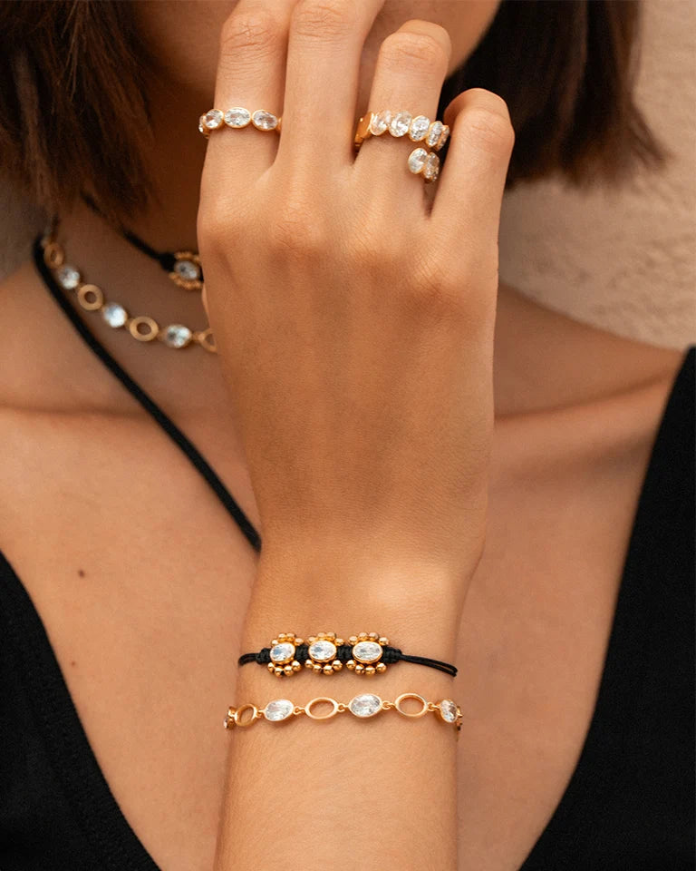 Bracciale Rue des Mille Alma Oval cut alternato