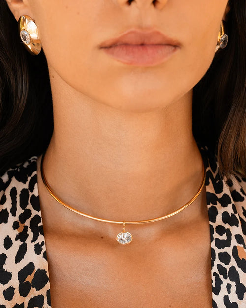 Collana Rue des Mille Alma Girocollo rigido oval cut