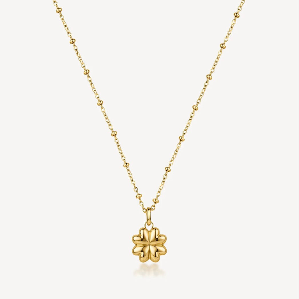 Collana Brosway Chakra Fortuna quadrifoglio gold