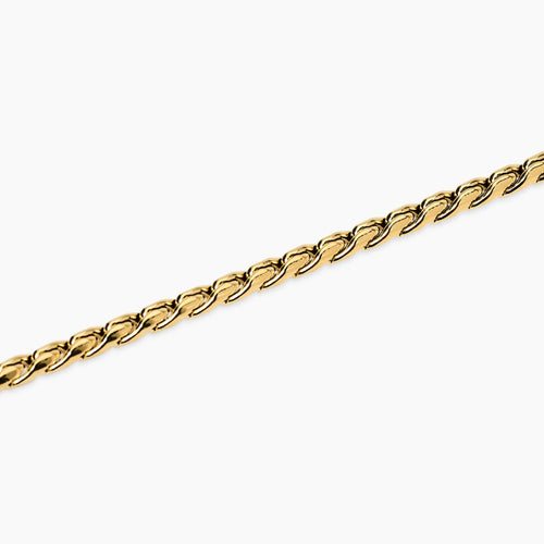 Bracciale Kidult uomo   in acciaio dorato con catena cardano