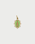 Charm Rue des Mille CHARMBAR Madonna medaglia verde