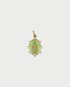 Charm Rue des Mille CHARMBAR Madonna medaglia verde